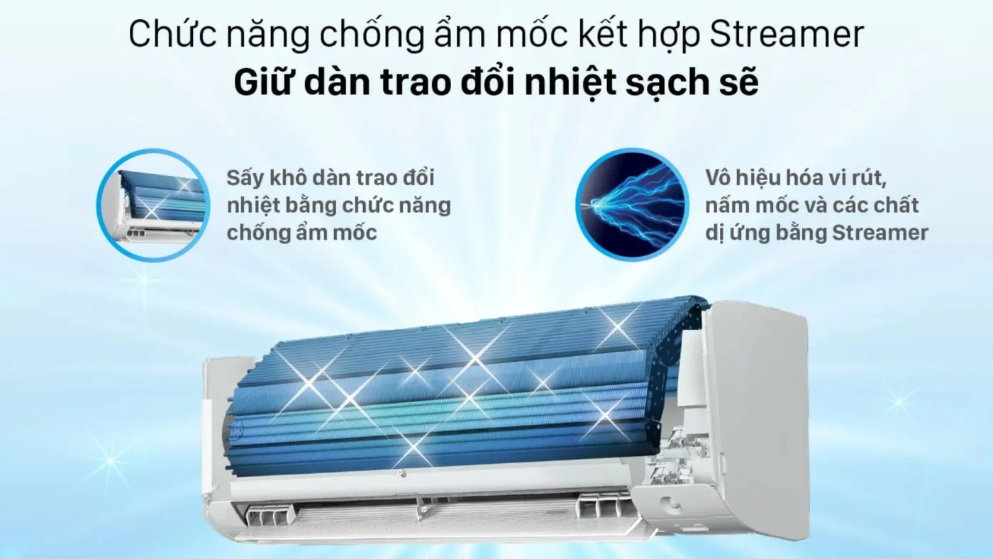 Điều hòa Daikin F25ZTES-W Streamer công suất 10000 BTU/h Điều hòa Daikin F25ZTES-W Streamer công suất 10000 BTU/h