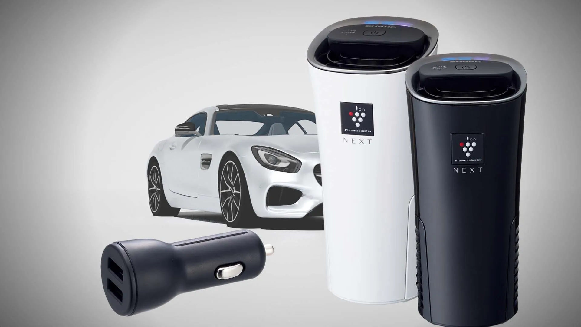 Máy lọc không khí ô tô Sharp IG-NX15 | Plasmacluster NEXT Tẩu chuyển đổi và 2 đầu ra USB trên Sharp IG-NX15