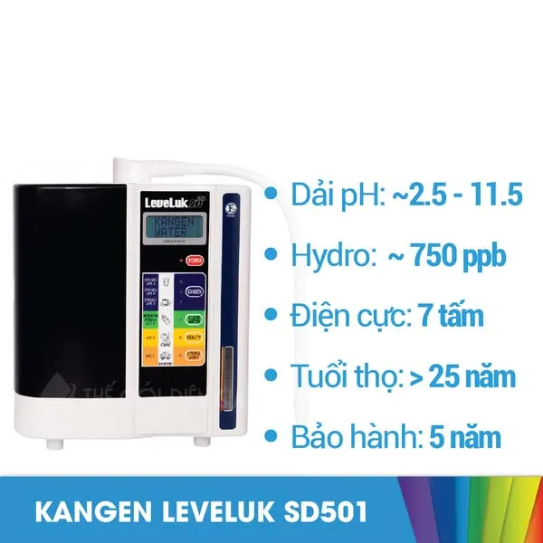 Máy lọc nước ion kiềm Kangen LeveLuk SD501 - Ảnh 4