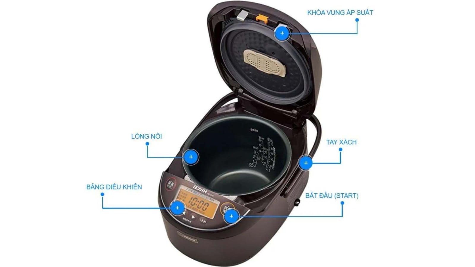 Nồi cơm điện Zojirushi NP-ZU18-TD cao tần, áp suất