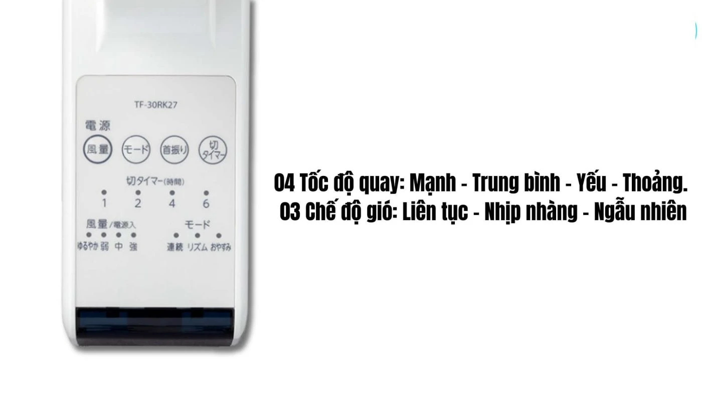 Quạt treo tường Nhật nội địa Toshiba TF-30RK28 model 2025 quat-treo-tuong-Toshiba-TF-30RK28