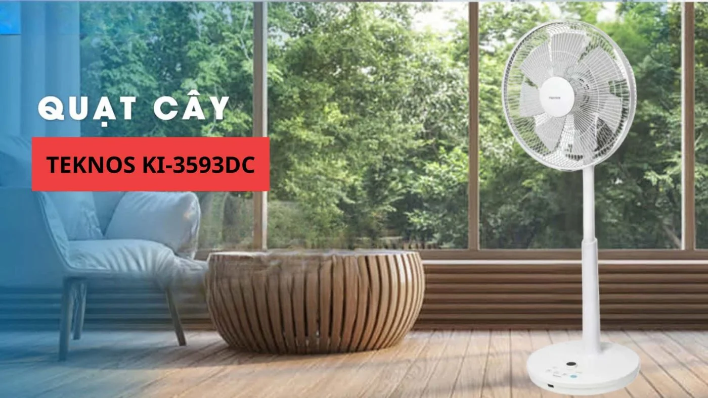 Quạt cây Teknos KI-3592DC động cơ DC 7 cánh-35cm Quat-cay-Teknos-KI-3593DC